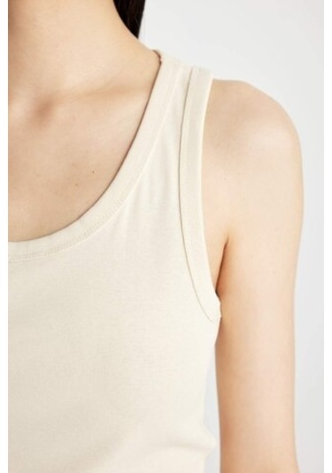 DeFacto Slim Fit Dar Kesim U Yaka Ribana Atlet C9826AXNSBG130