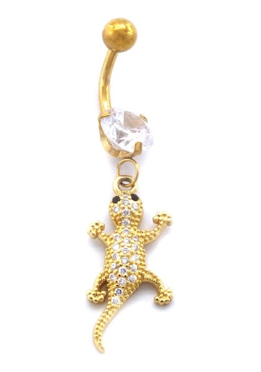Ferizz Altın Kaplama Zirkon Taşlı Kerkentele Piercing Prc-129 Altın