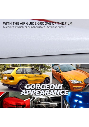 Shineyee Motor Ve Araçlar İçin Mor Ayna Desenli Pvc Kaplama Filmi - 152x20 Cm, Kırılma Ve Pas Koruma, Esnek Yapı, Kolay Uygulama