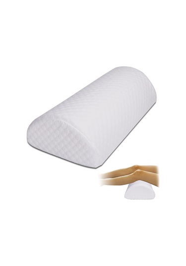 Geeksen Diz Yastığı - Bel, Boyun Ve Bacak Ağrıları İçin Ergonomik Hafıza Köpük Destek Yastığı Beyaz