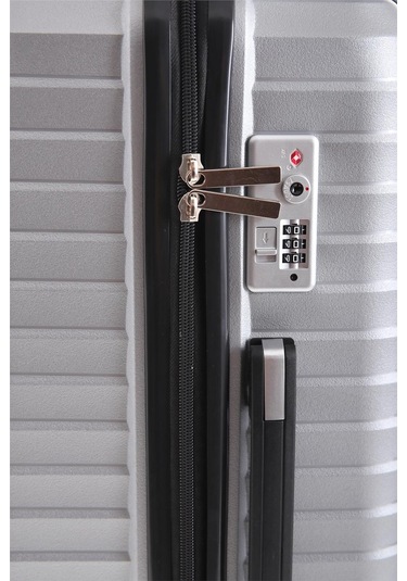 5235 Polipropilen Büyük Boy Valiz-gümüş