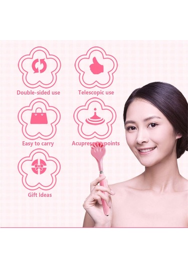 Adet Sırt Kaşıyıcı, Taşınabilir Genişletilebilir Sırt Kaşıyıcı, Kaymaz El Masaj Aleti, Teleskopik Saplı Su Isıtıcısı Masajı İçin Çok Renkli