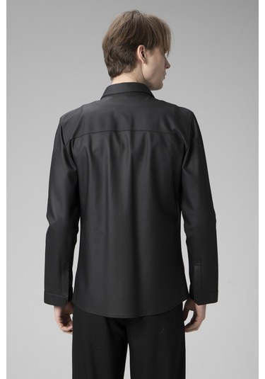 Dericlub Wm202 Gerçek Deri Erkek Gömlek