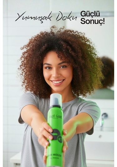 Akat Gardi Saç Köpüğü Strong No:1 Yeşil 200 Ml