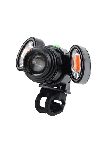 Ximistore9 Parlak T6 Led Bisiklet Farı, Şarj Edilebilir, 4 Modlu, Zoom Özellikli, Kask Ve Gidon İçin Uygun Siyah
