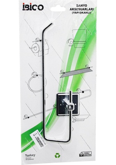 Açık Metal Solo Kağıt Havluluk Yapışkanlı Montaj Bny-511 Siyah