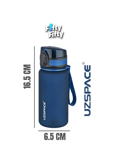 Uzspace 350 Ml Pipetsiz Softtouch Tritan Çocuk Su Matarası -ff350mluzs Lacivert