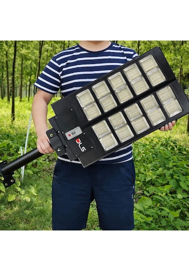 2'li Paket Dls 1000w Güneş Enerjili Solar Sokak Lambası Hareket Sensörlü Led Bahçe Aydınlatması