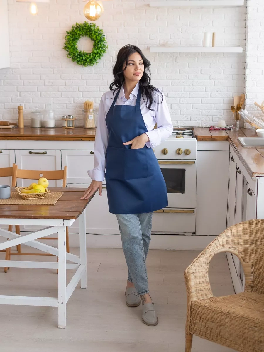 Valiver Mutfak İçin Evrensel Mavi İş Önlüğü 11617149 Mavi