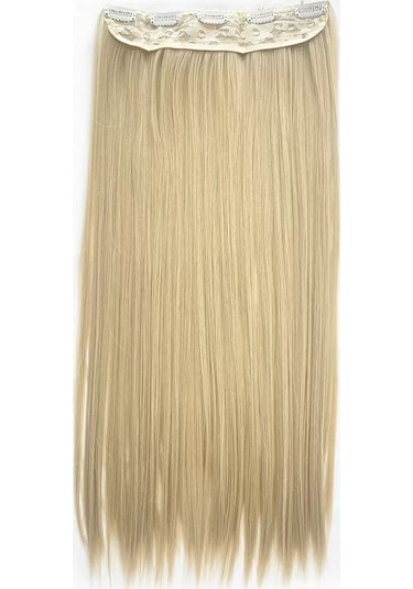 Caş Dekorasyon Isıya Dayanıklı Yıkanabilir Yarımay Çıtçıt Saç -16 -bal Köpüğü- Düz-60 Cm- 110 Gr Bal Köpüğü