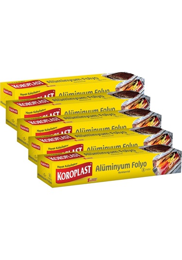 Koroplast Alüminyum Folyo 8 Mt X 5 Paket