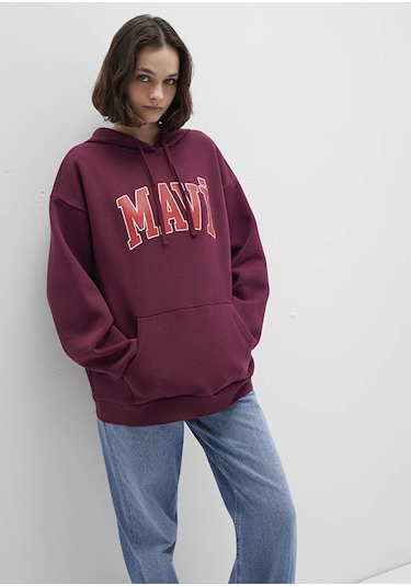 Mavi Logo Bordo Kadın Sweatshirt M1600361-90705 Bordo