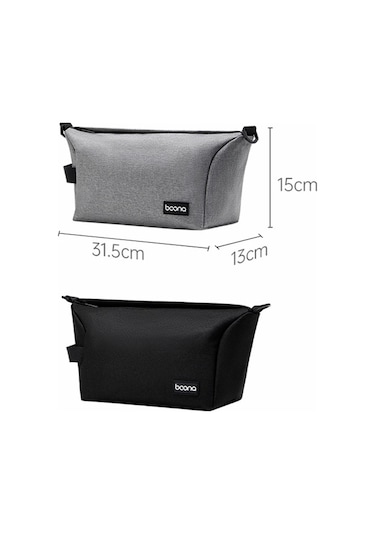 Baona Bn-h012 Çok Fonksiyonlu Dış Mekan Crossbody Dijital Kamera Çantası Lens Koruma Çantası Gri Diğer