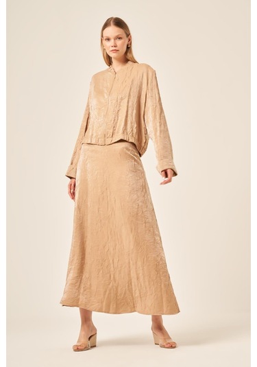 Ftz Women Kadın Kraş Etekli Takım Beige 31171 Beige