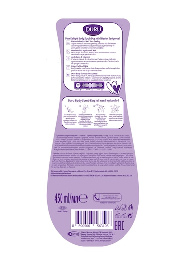 Duru Body Scrub Pınk Delıght Duş Jeli 4x450 Ml Diğer