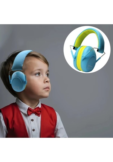 Fochsia Safetree Gençler İçin Gürültü Önleyici Kulaklık Ayarlanabilir Katlanabilir Bateri Ve Spor İçin Mavi Blue