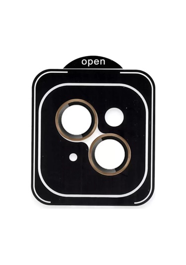 Joko Apple, Uyumlu iPhone 13 Pvd Metal Kamera Lens - Gold