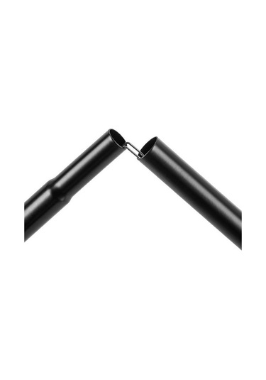 Novahub 2 Adet 200cm Çelik Kamp Direği - Taşınabilir & Dayanıklı Çadır Aksesuarı Siyah Siyah