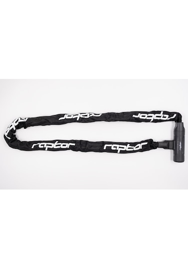 Raptor - Anahtarlı Zincir Kilit 6 120cm Siyah