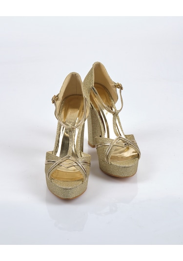 Natty Shoes Altın Kadın Ayakkabı 20119108 001