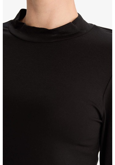 Defacto Bisiklet Yaka Uzun Kollu Üst-fall İn Love F5034ax25wnbk81 Siyah-bk81