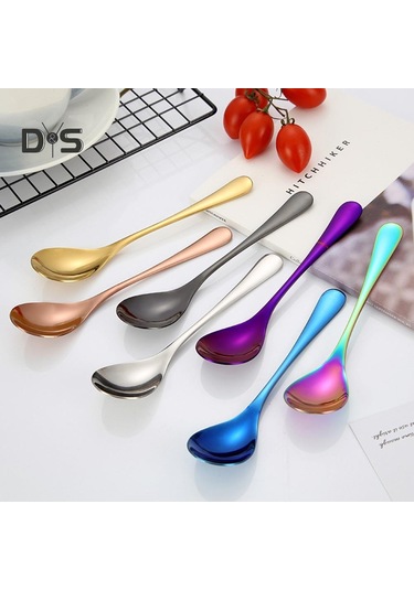 Altın Kahve Çay Krema Kokteyl Karıştırma Kaşık Çatal Bıçak Takımı