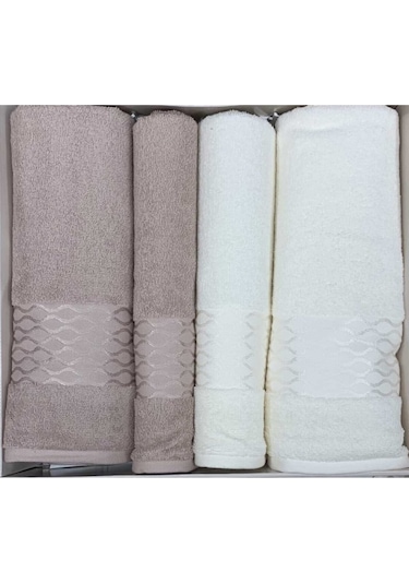 Özdilek Elissa Best Set Hamam Takımı (Banyo Seti) Krem - Bej Krem