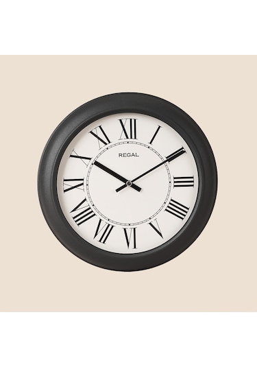 Retro Duvar Saati - Siyah - 29 Cm Çok Renkli