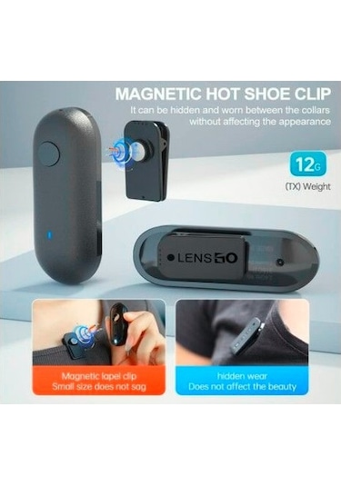 Lensgo 318c Iı Mini Kablosuz Yaka Mikrofonu