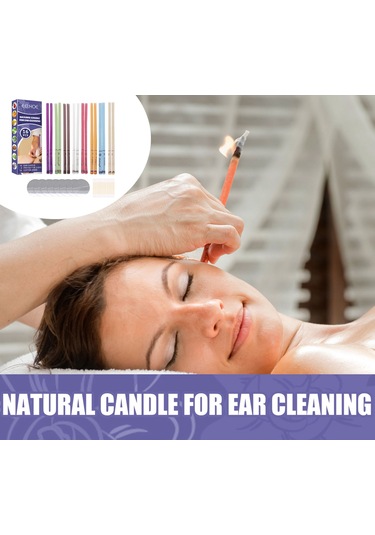 Mufunye Doğal Balmumundan Kulak Mumları, Lenf Dolaşımını Destekler, 16 Parça, 8 Renk Seçeneği