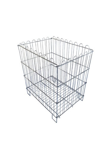 Krom Kaplama Katlanır Sepet 60 x 80