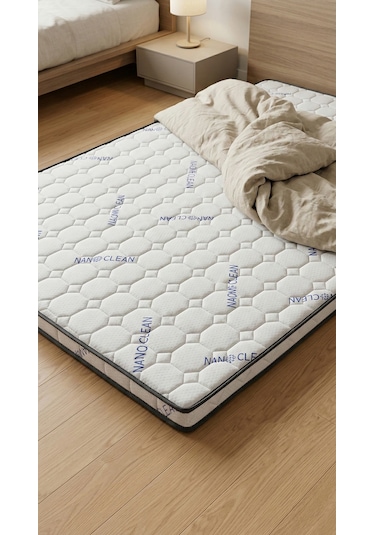 Artex Visco Şilte Yer Yatağı Nano 9 +-1cm Cm Ped Yatak Şiltesi Pedi Topper Mattress Tek Kişilik