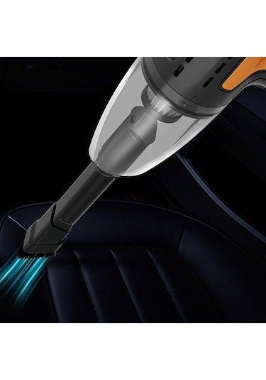 Hallow Çok Fonksiyonlu Akülü Şarj Yüksek Güç Araba Süpürgesi Sarı