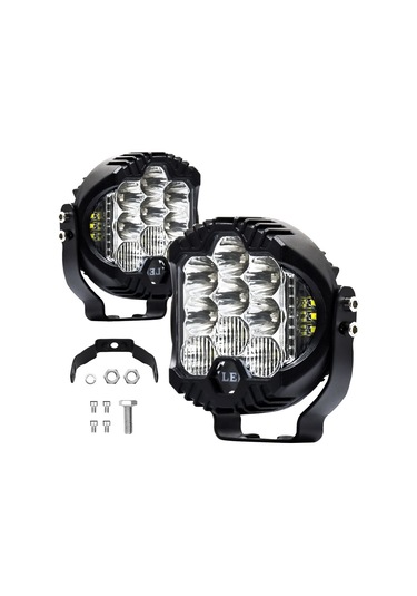 2pcs 3inç Led Sürüş Işığı 75w 15000lm Çalışma Işığı K22845w-2