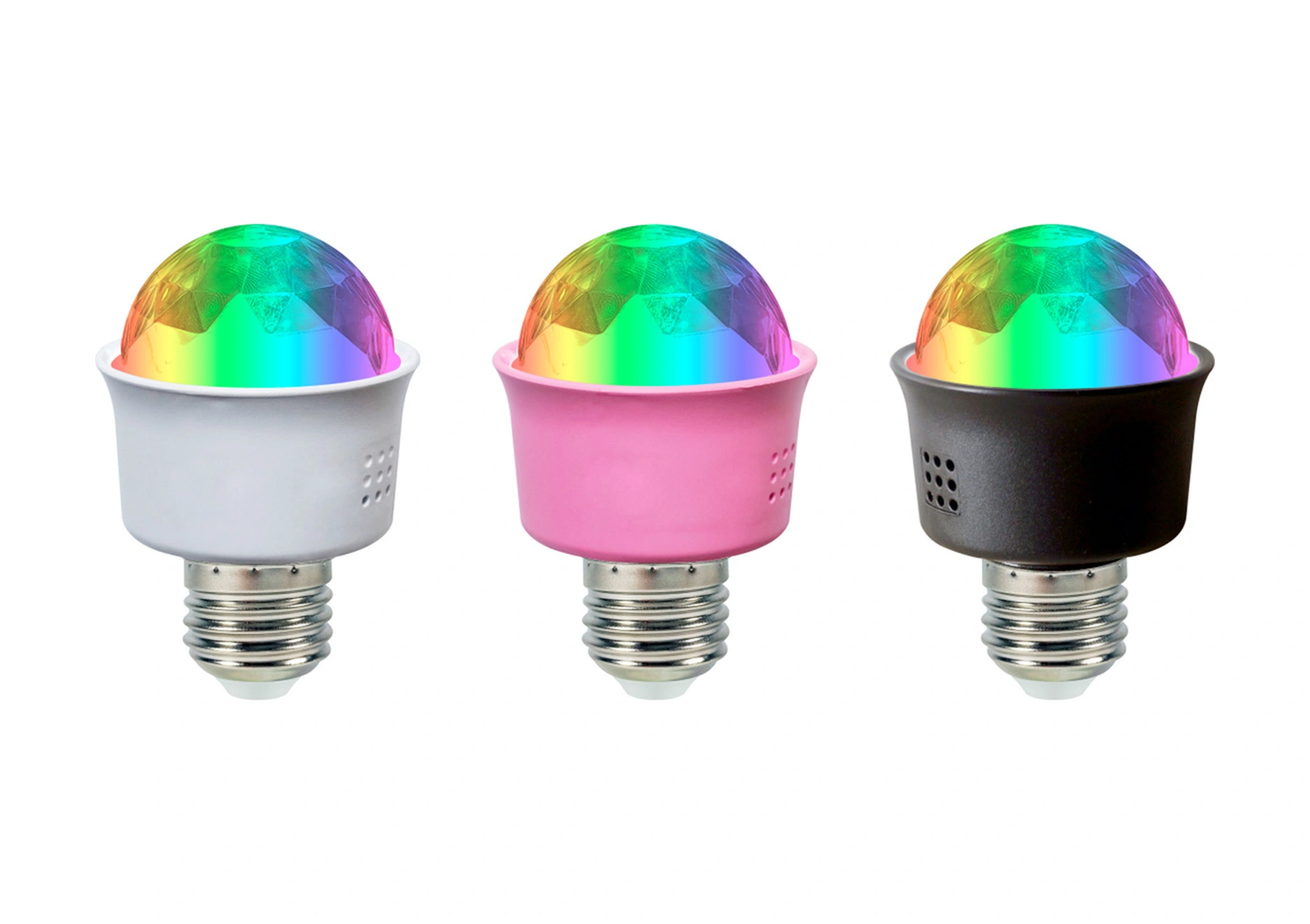 Fosenze E27 Rgb Renkli Projeksiyon Ampülü - 3.3w Mini Led Işık - Festivallik Ktv Ambiyans Dekorasyonu - 85-265v Hızlı Kurulum Siyah Siyah