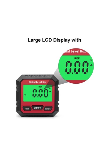 Manyetik Dijital Açı Ölçer Kesin Ve Göreli Ölçüm Açı Ve Eğim Dönüşümü İnklinometre Lcd Ekran Arka Işıklı Çok Amaçlı İnklinometre