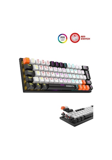 Everest KB-MK9 Parley Rainbow Aydınlatmalı Usb Kablolu Oyuncu Klavyesi