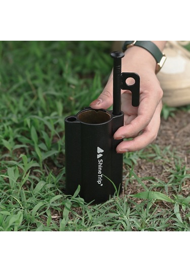 Shinetrip-tente Çubuk Tutucu Açık Kamp Gölgelik Çubuk Tutucu,siyah Siyah