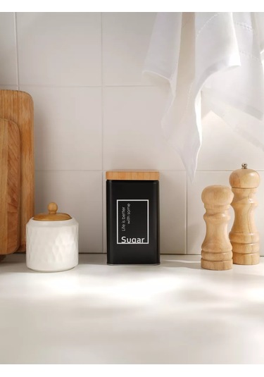 Skyphos 1 Litrelik "sugar" Serbest Düşen Ürünler Kabı, 9x15 Cm 147754479 Siyah