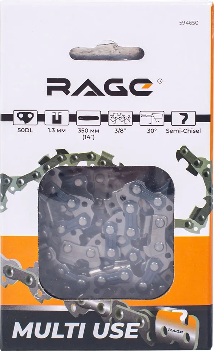 Rage Zincir Testere İçin Zincir 50 Diş 350mm 14" 3/8" 1.3 S50 3/8 1.3 325826985