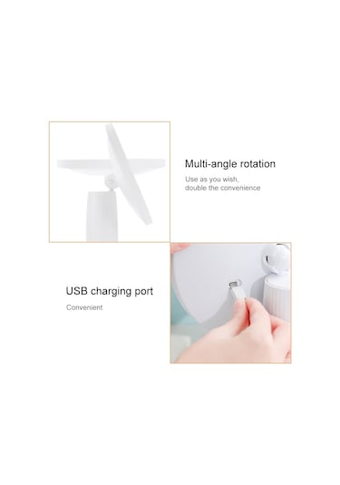 Sones Akıllı Led Masaüstü Makyaj Aynası Dolgu Işığı, Beyaz Işık Siyah