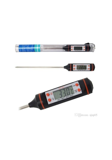 Periboia Dijital Gıda Termometresi Sıvı Gıda Et Su Süt Mama Sıcak