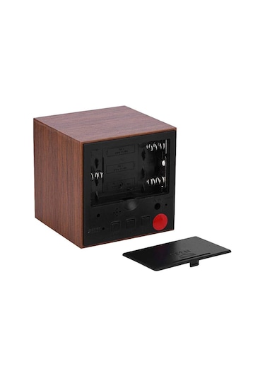 Eastar Ahşap Guguklu Balerin Duvar Saati Hediye Küp Masa Saati Kahverengi