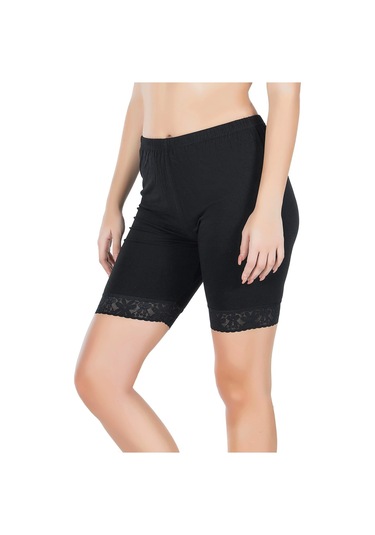 Derya Kurşun Paçası Dantelli Dizüstü Kadın Tayt 415 Gri