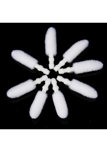 1000 Adet Tek Kullanımlık Dudak Fırçası Ruj Çubuğu Makyaj Araçları İçin Pamuklu Başlık