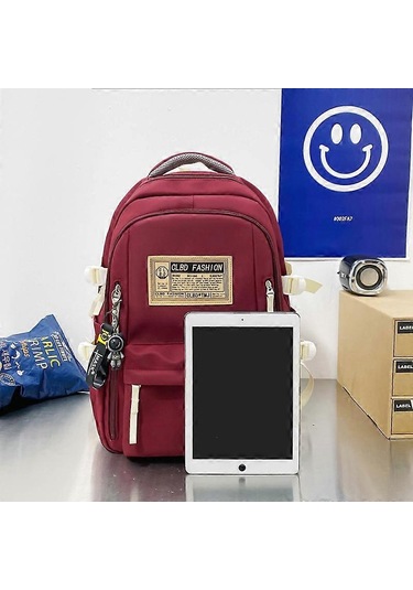 Ganzhoushop Fabrika Toptan Basit Üniversite Öğrenci Okul Çantası Açık Hava Sporları Trend Boş Zaman Çantası Büyük Kapasiteli Erkek Omuz Çantasısiyah Çok Renkli