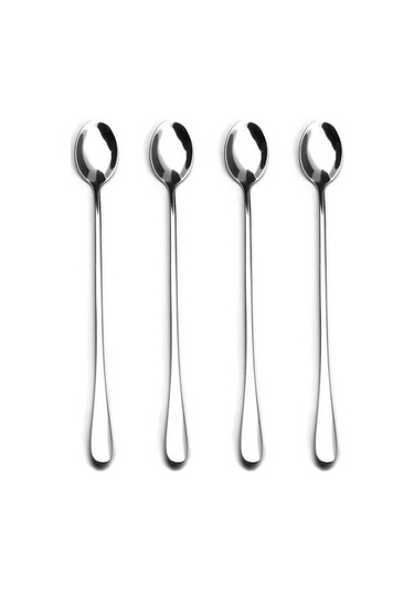 Zem Long Drink Kaşığı Kokteyl Kaşık 4 Lü