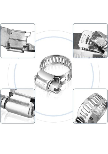 Hortum Boru Kelepçesi Ayarlı 10x16 - 10 Adet