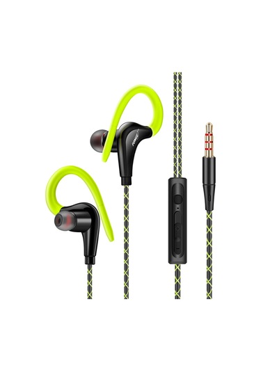 Singree Fonge S760 Spor Kulaklığı - Su Geçirmez, Süper Bass, Mikrofonlu, Yeşil