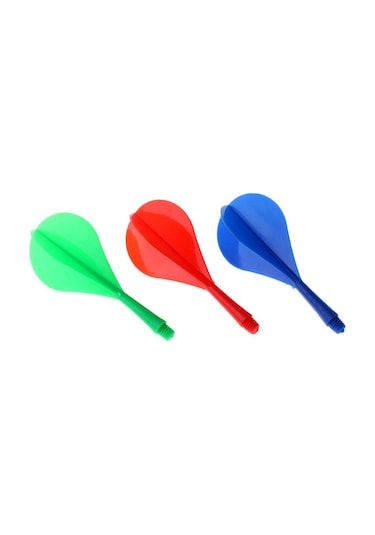 Homyl 30 Parça Çok Renkli Dart Şaft Uçuş Kombo Seti Balon Şekilli